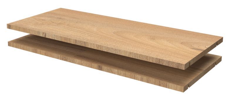 Ripiano in legno per Armadi della serie "Lotofaga", Set 2 pz - 56 x 32 cm (l x p)