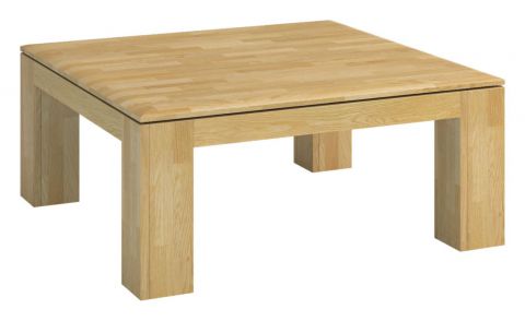 Tavolino "Lipik" 23, rovere massello - misure: 48 x 90 x 90 cm (h x l x p)