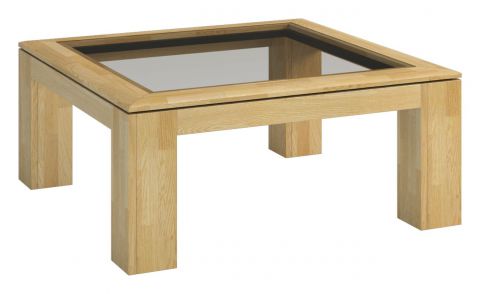 Tavolino "Lipik" 25, rovere massello - 48 x 90 x 90 cm (h x l x p)