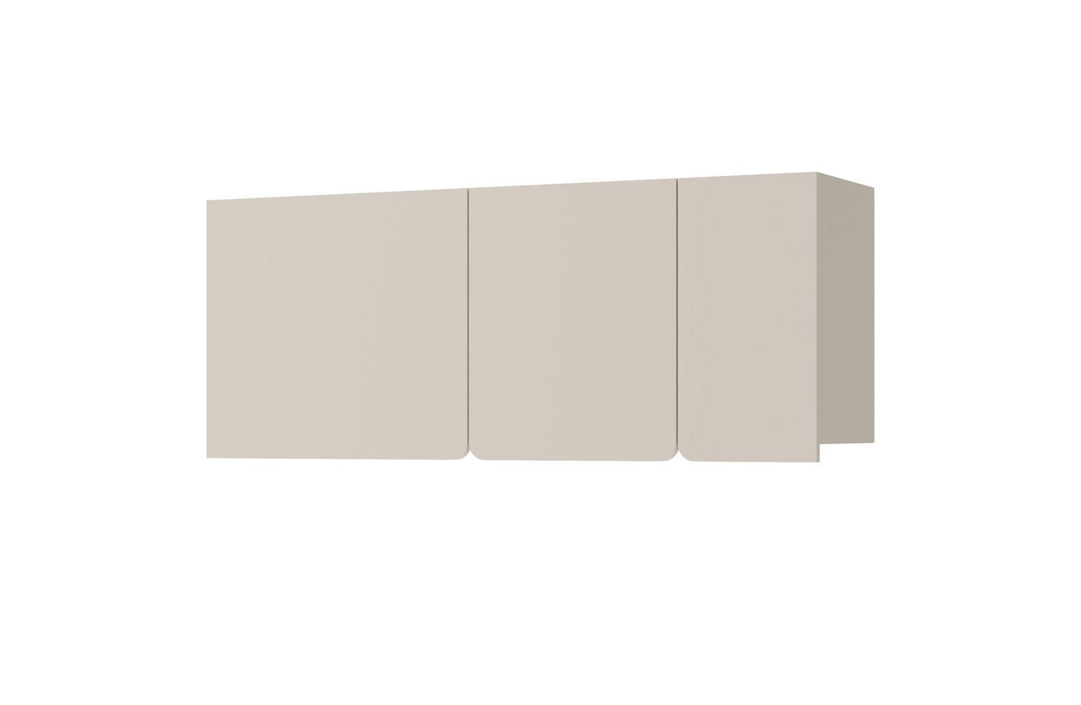 Pensile Fricourt 12, beige, 37 x 120 x 25 cm, con 3 scomparti spaziosi, bordi in ABS, robusto e stabile, lunga durata, montaggio semplice