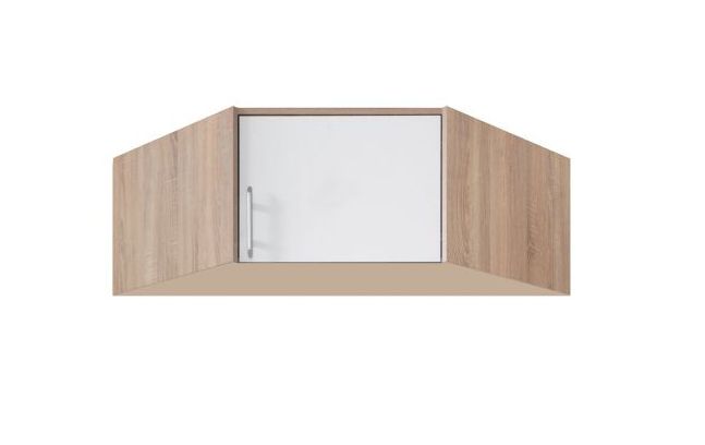 Modulo per Armadio Hannut 04, bianco / rovere - 40 x 95 x 95 cm (h x l x p)