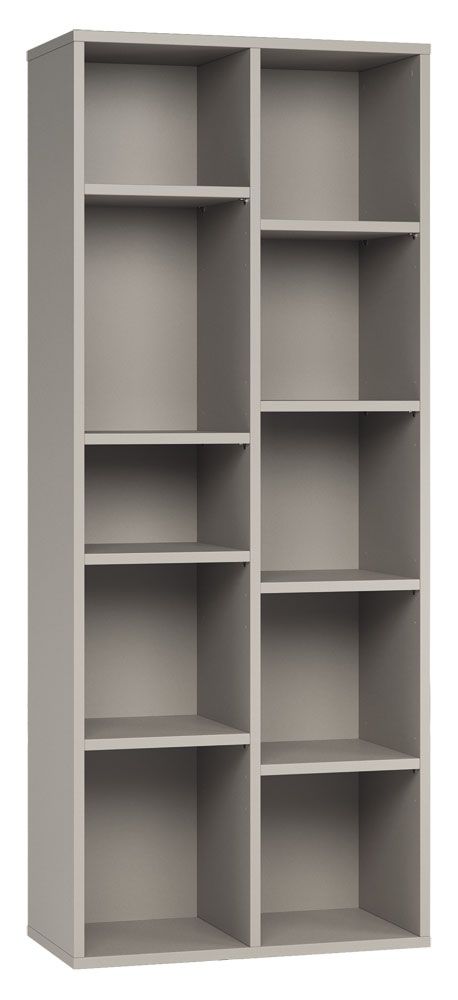 Scaffale "Bellaco" 02, grigio -  187 x 76 x 38 cm (h x l x p)