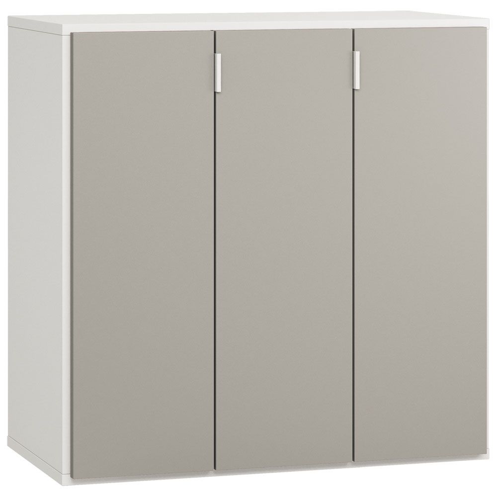 Madia "Bellaco" 31, bianco / grigio -  92 x 90 x 47 cm (h x l x p)