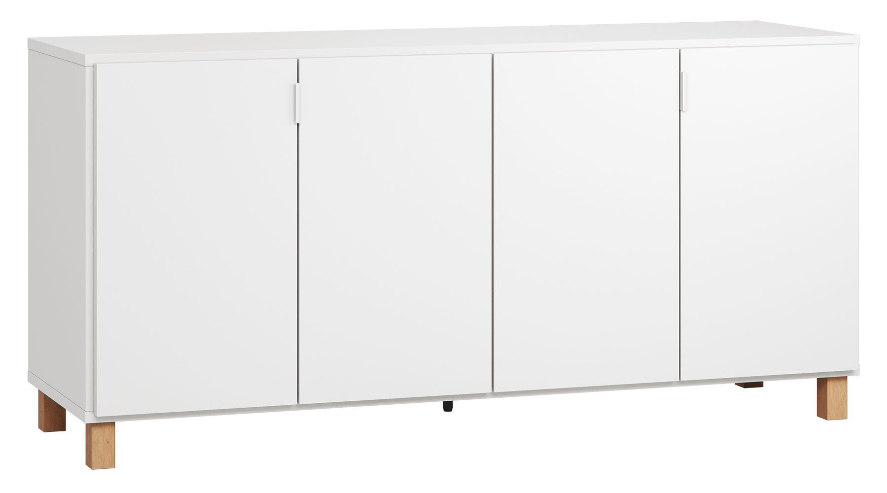 Madia "Invernada" 04, bianco - 78 x 160 x 47 cm (h x l x p)