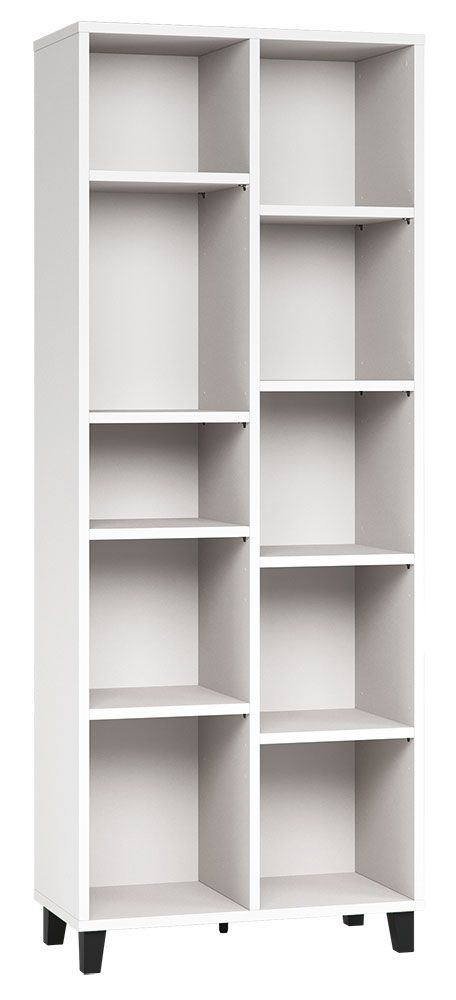 Scaffale "Vacas" 24, bianco - 195 x 76 x 38 cm (h x l x p)