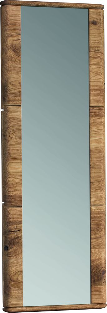 Specchio Lencois 05, naturale, rovere massiccio - 117 x 41 x 4 (h x l x p)