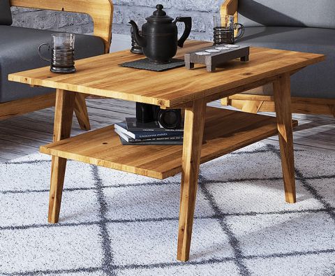 Tavolino "Otago" 06, rovere massello selvatico, oliato - 80 x 80 x 50 cm (l x p x h)