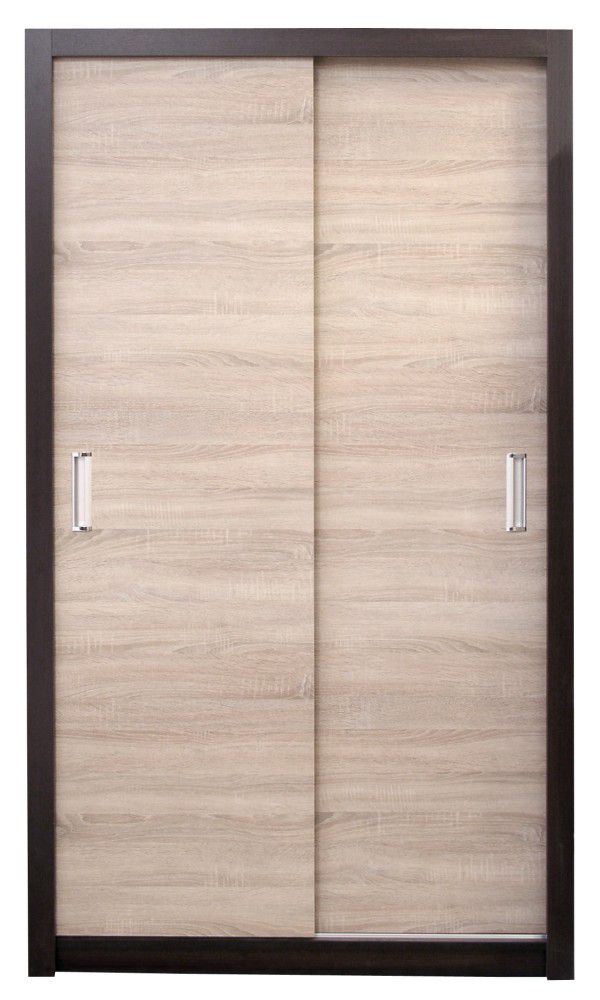 Armadio ad ante scorrevoli Sepatan 07, wengé / rovere Sonoma - 210 x 110 x 60 cm (h x l x p)