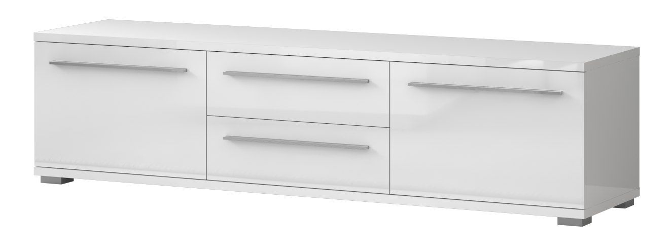 Mobile TV "Garim" 34, bianco lucido - 46 x 180 x 45 cm (h x l x p)