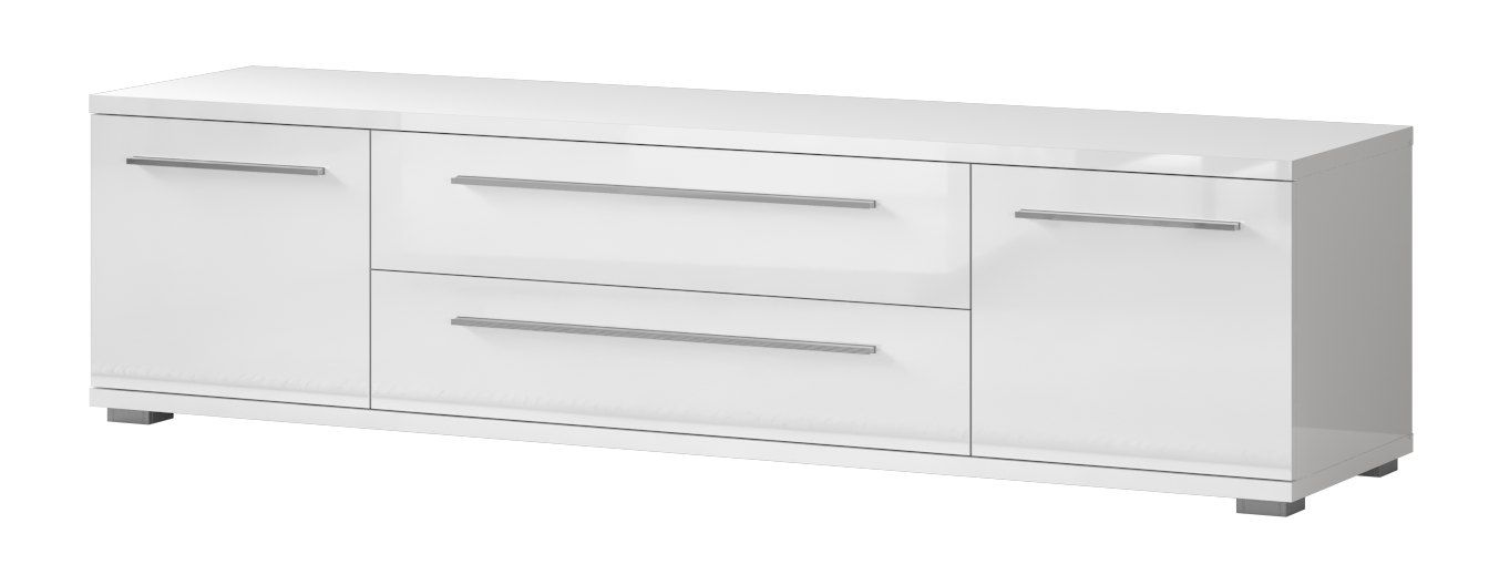 Mobile TV "Garim" 35, bianco lucido - 46 x 180 x 45 cm (h x l x p)