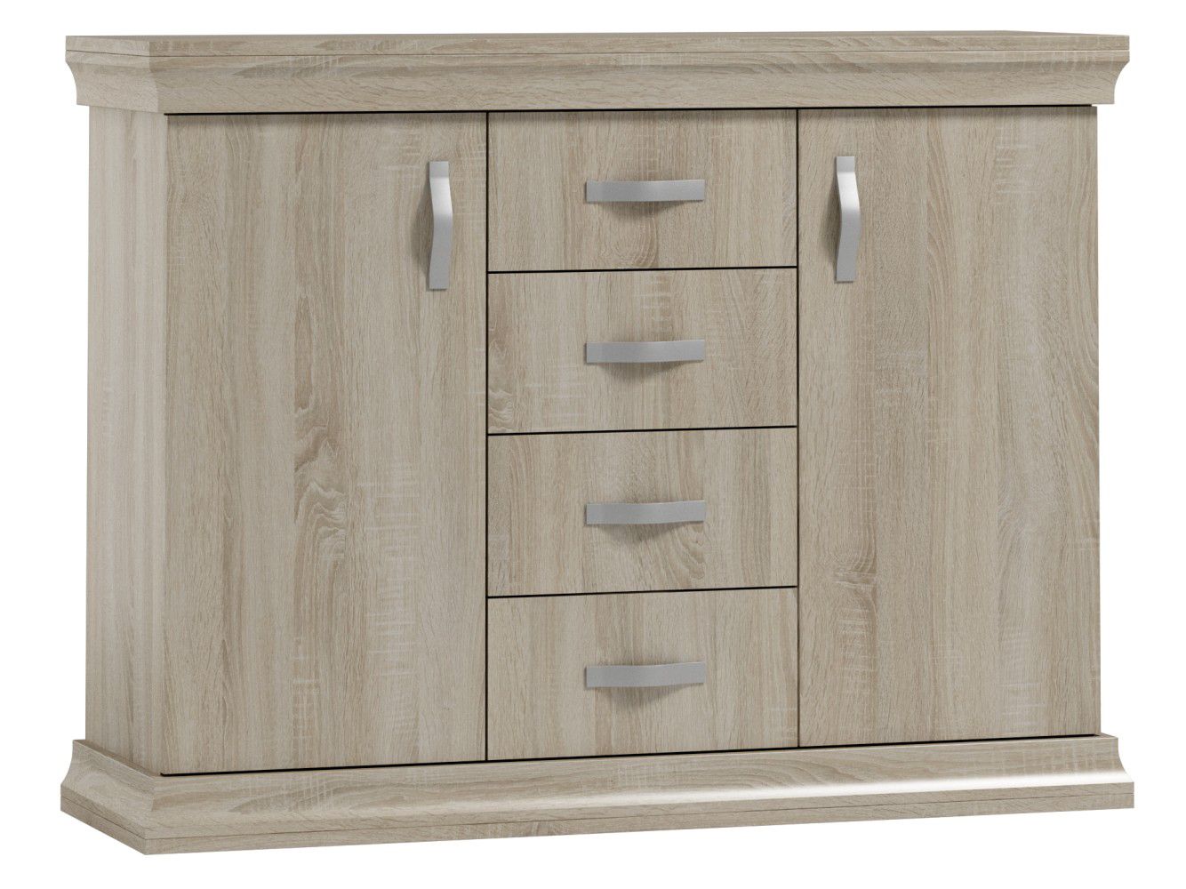 Cassettiera "Wewak" 03, rovere Sonoma - 98 x 130 x 42 cm (h x l x p)