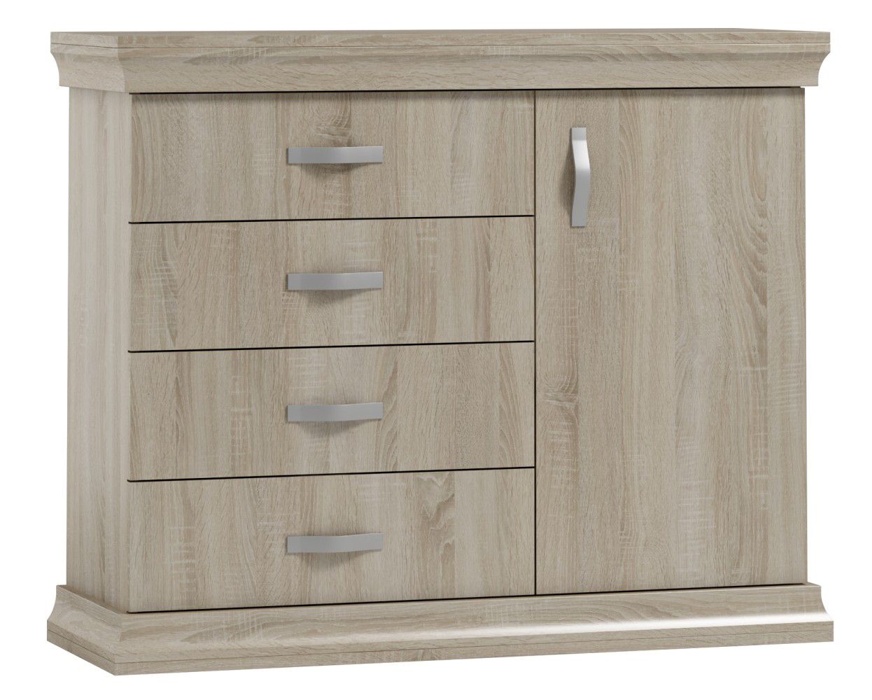 Cassettiera "Wewak" 05, rovere Sonoma - 98 x 120 x 42 cm (h x l x p)