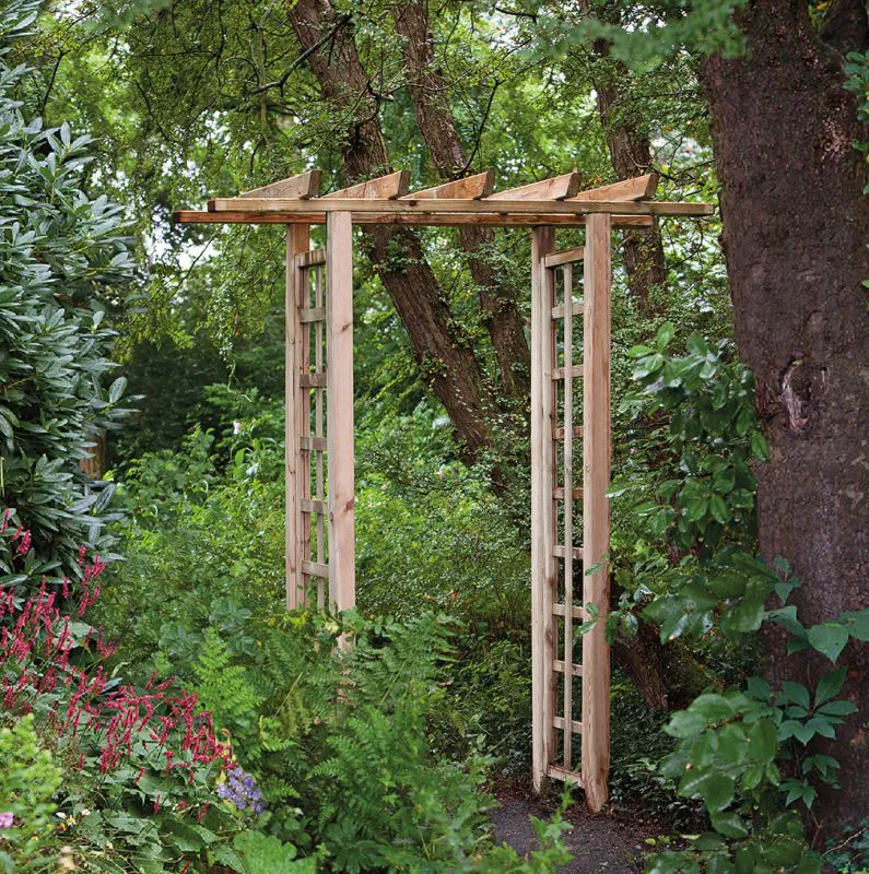 Pergola Jardin dritta - misure (cm): 100 x 45 x 214 (l x p x h)