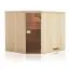 Sauna prefabbricata "Tirari" 68 mm con tetto con bordino - misure esterne (l x p x h): 244 x 194 x 199 cm