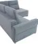 Divano angolare con funzione letto Genk 02, Colore: Grigio - Dimensioni: 101 x 266 x 203 cm (A x L x P) - Poggiapiedi: Destro