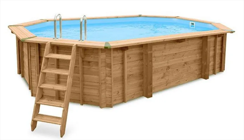 Piscina ovale Sunnydream 06, 6,40 x 4,00 metri, incluso sistema di filtraggio premium, materiale filtrante, scala per piscina, liner per piscina, telo per pavimento e pareti, giunti angolari in acciaio inox