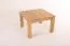 Tavolino in legno massello di quercia naturale "Pirol 120" - 50 x 75 x 75 cm (l x h x p)