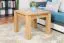 Tavolino in legno massello di quercia naturale "Oriel 119" - 50 x 60 x 60 cm (l x h x p)