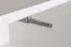 Elegante pensile con camino Hompland 117, colore: bianco - Dimensioni: 170 x 260 x 40 cm (A x L x P), con apertura a pressione