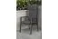 Poltrona da giardino in alluminio Detroit - colore alluminio: antracite, rivestimento: grigio scuro, profondità: 580 mm, larghezza: 640 mm, altezza: 1080 mm