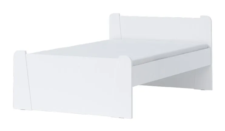 Letto una piazza e mezza "Benjamin" 04, bianco - 120 x 200 cm (l x l)