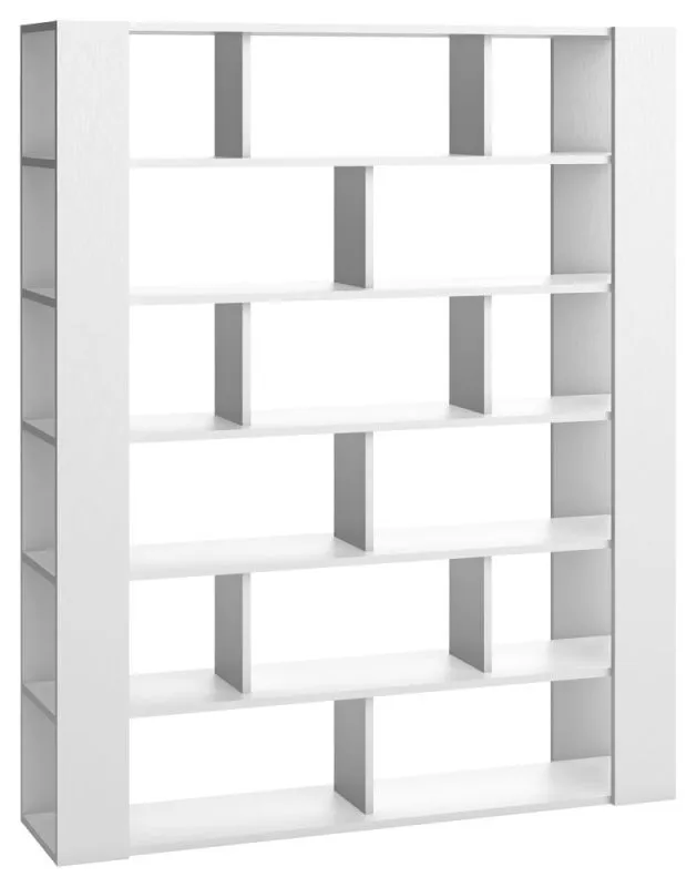 Scaffale "Minnea" 17, bianco - 206 x 168 x 41 cm (h x l x p)