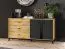 Set completo per soggiorno A Lassila, 4 pezzi, colore: rovere Artisan / nero