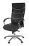 Sedia girevole ergonomica XXL Apolo 30, colore: nero/cromo, con imbottitura stampata Soft-Air super confortevole