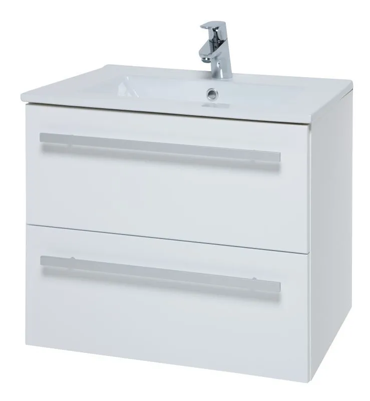 Mobile bagno "Bidar" 37, bianco lucido - 50 x 62 x 45 cm (h x l x p)