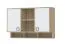 Cameretta - Armadio a muro "Benjamin" 24, faggio / bianco - 82 x 128 x 37 cm (h x l x p)