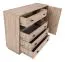 Cassettiera con 5 cassetti Niel 17, colore: rovere / antracite - Dimensioni: 95 x 135 x 40 cm (A x L x P)