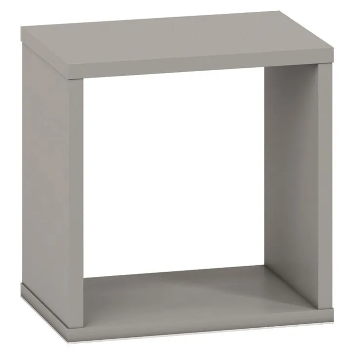 Cameretta - Mensola "Greeley" 18, grigio platino - 30 x 30 x 20 cm (h x l x p)