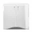 Cassettiera Sydfalster 09, bianco / bianco lucido - misure: 85 x 87 x 41 cm (h x l x p), con due ante e 2 scomparti