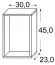 Mensola a muro "Catamarca" 17, rovere Sonoma - 45 x 30 x 23 cm (h x l x p)