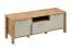 Mobile TV Braianik 12 in rovere Wotan / beige, piedini: 36 mm, maniglia in metallo, 1 ripiano, 2 ante, 2 scomparti, 1 cassetto, 49 x 138 x 40 cm