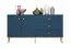 Cassettiera Kumpula 03, blu scuro - misure: 85 x 160 x 40 cm (h x l x p), con 2 ante, 3 cassetti e 2 scomparti